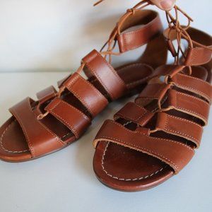J.Crew Caryn Gladiator Lace Up Sandals